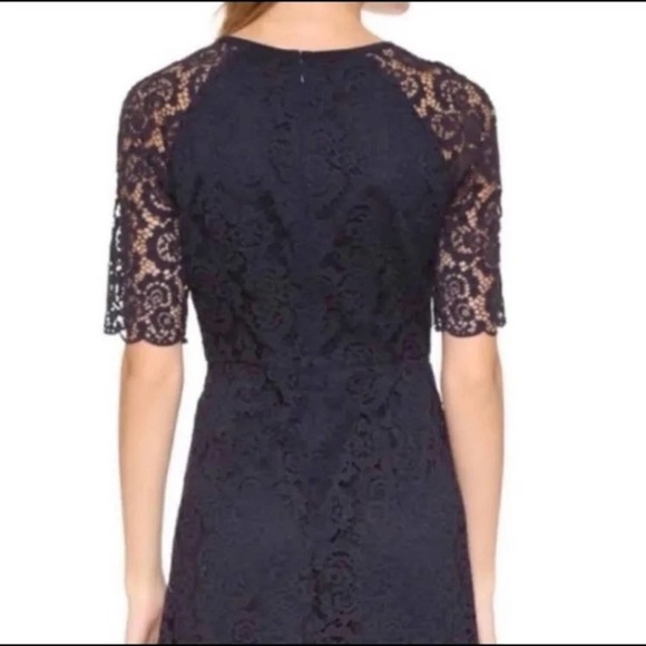 Madewell Lace Magnolia Dress in Navy Blue size 0 - Picture 6 of 8